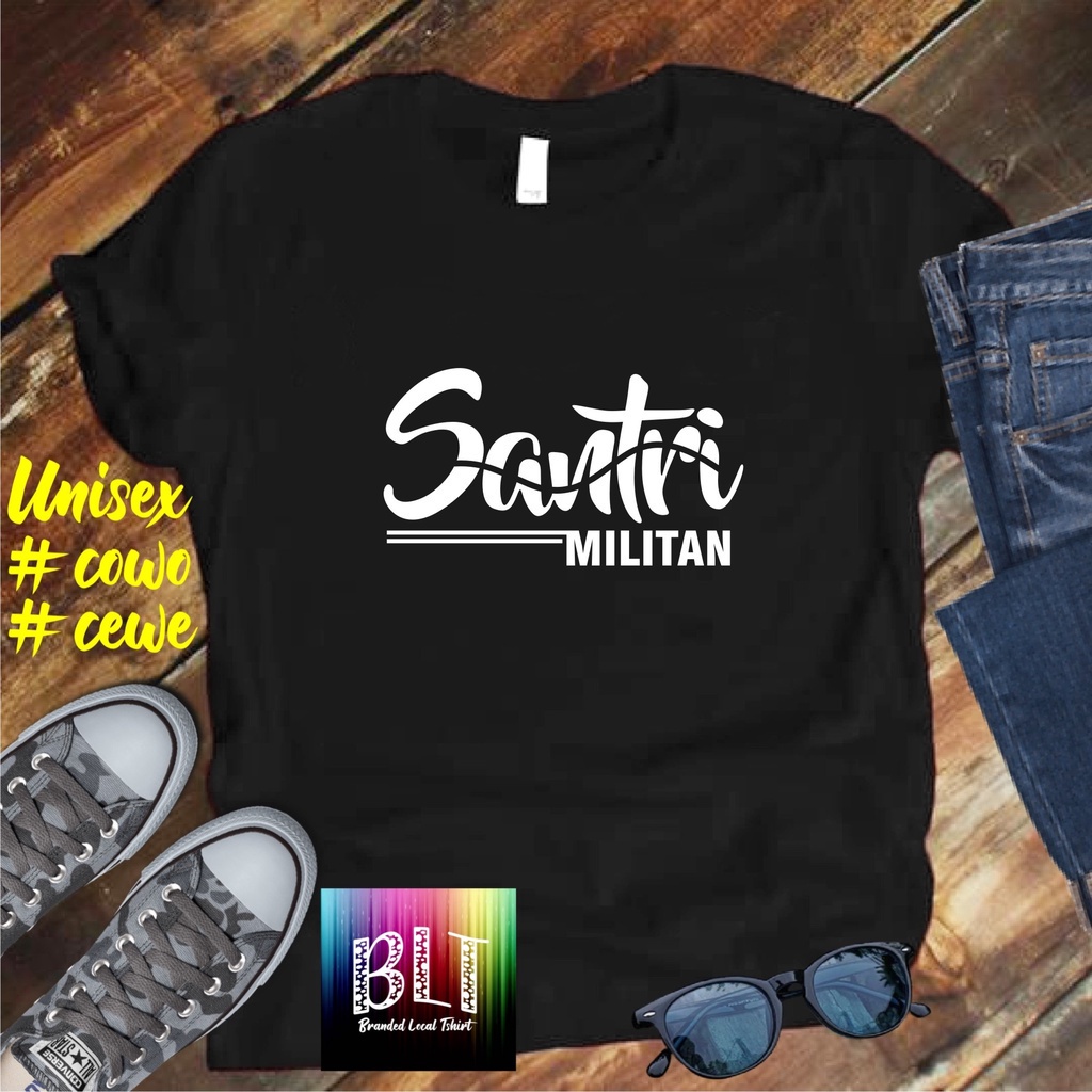 Xaviera / KAOS SANTRI MILITAN LENGAN PENDEK/KAOS KEKINIAN//KAOS DAKWAH ISLAM/KAOS SANTRI SANTRIWATI/