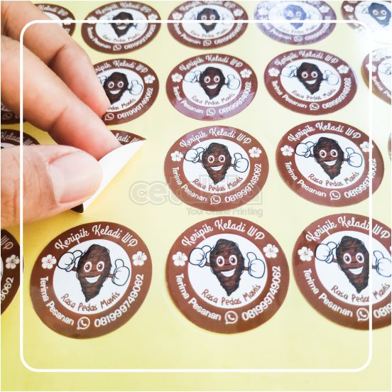 

Sticker Kemasan Label Makanan