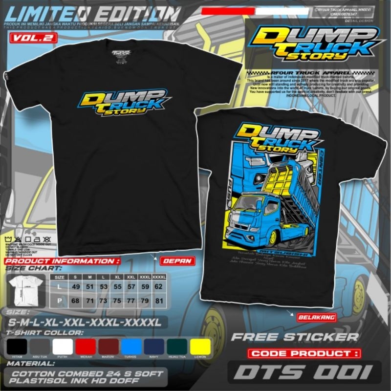 kaos truck dump truk tambang pasir baju driver dam truk terbaru distro keren