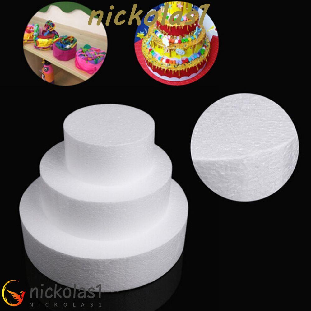 NICKOLAS1 Cake Dummy Modelling4/6/8 Inch DIY Cetakan Dekor Bunga Polystyrene Styrofoam