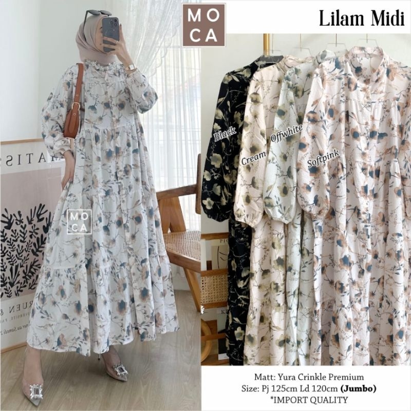 LILAM MIDI Jumbo ORI MOCA | Ld120 Yura Crinkle Premium