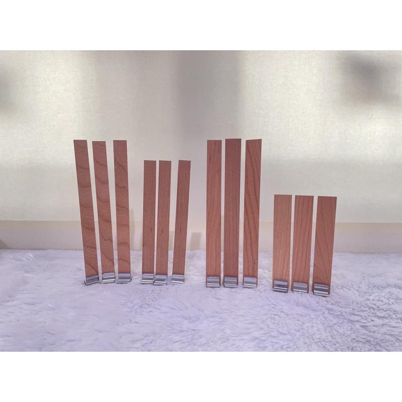 5pcs Wood Wick for Candle / Sumbu Kayu Lilin Aromaterapi