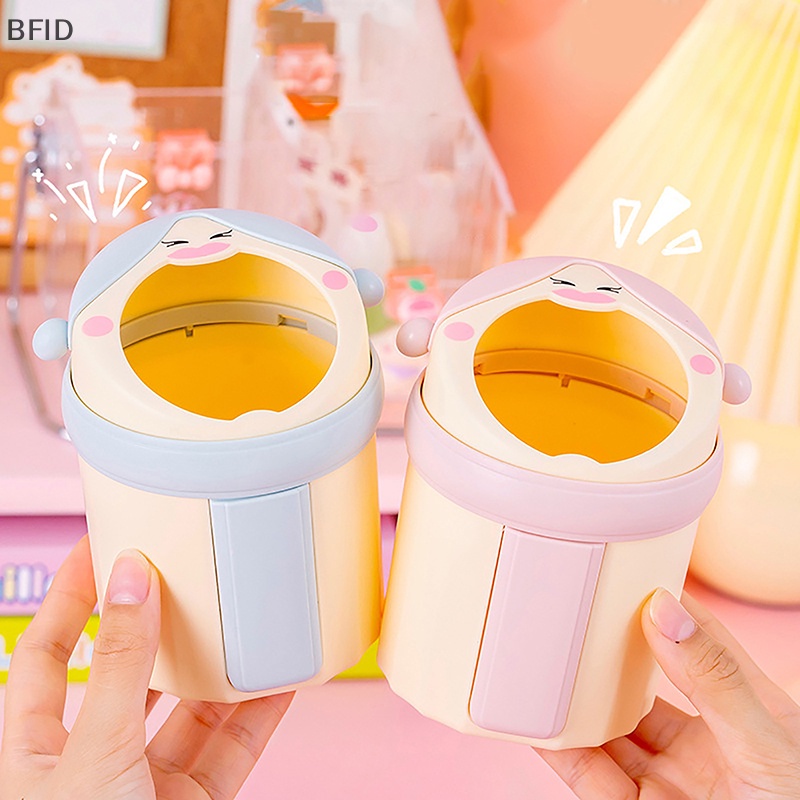 [BFID] Novelty Kapasitas Besar Tempat Pulpen Operasi Sederhana Burr Gratis Makeup Brush Organizer Gaya Putri Pensil Gel Pen Storage Bucket [ID]