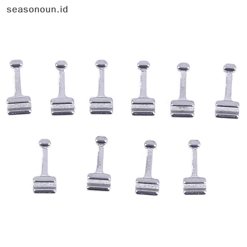 Intipeasonoun 10* ortodontic crimpable hook kait traksi geser bahan ortodontik .
