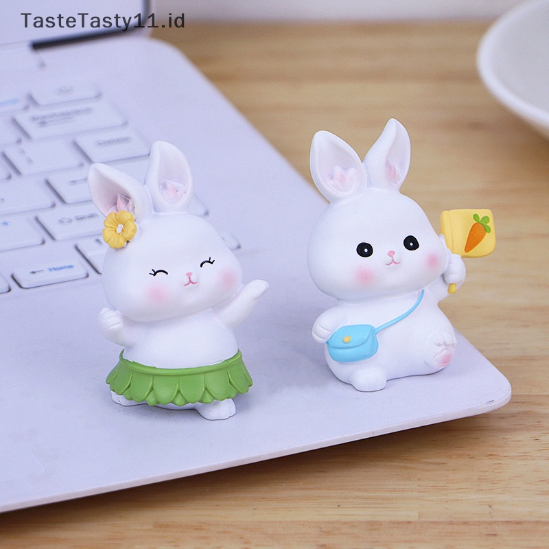 Ornamen dekorasi hiasan kue meja kantor &lt;ne1&gt; aste hortensiasty -motifreative and lovely rabbit mportar interior konsol .ome .
