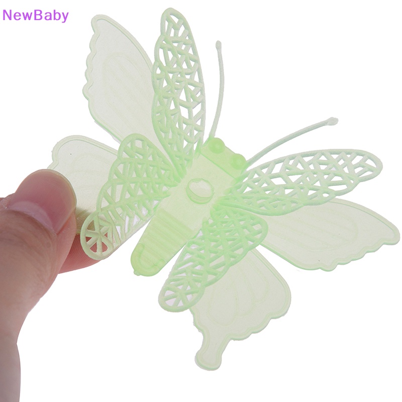 1ewbaby 6kuntumcs mainan bercahaya butterfly glow in the dark mainan baby nursery anak hadiah  Nayah