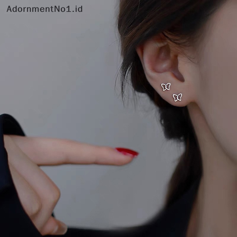 [AdornmentNo1] Anting Stud kupu anting baru anting ringan untuk wanita gadis pesta pernikahan baru perhiasan halus hadiah