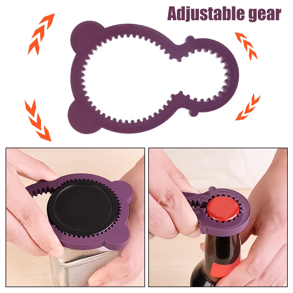 Koala Cap Portable Device Alat Dapur/Twister Fleksibel Soft Rubber Screw Grip Cap Opener/Alas Peredam Panas Anti Panas/Pembuka Botol Multifungsi Tutup Toples Bisa Bir/