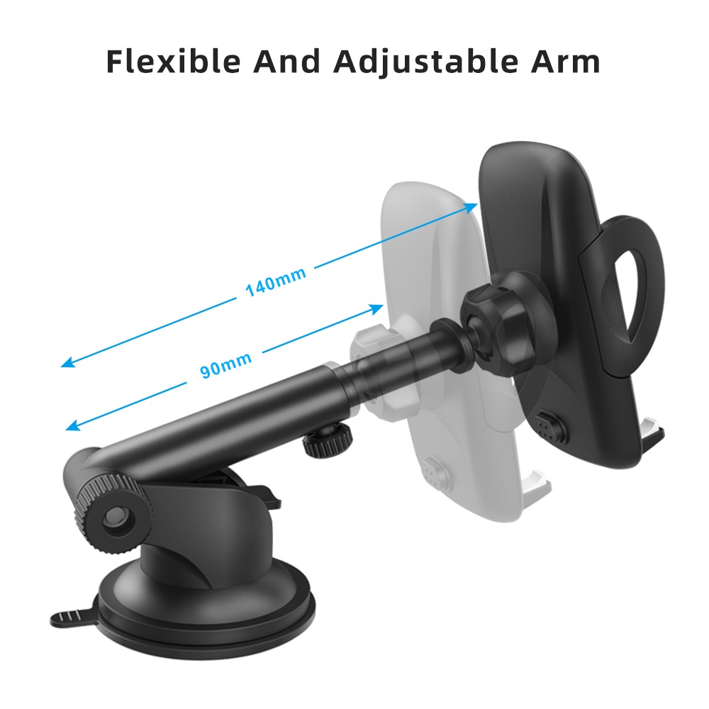 Car Holder 360 Rotable HP Mobil Stand Holder Pemegang HP Bisa Disesuaikan Dashboard Securely Silicon