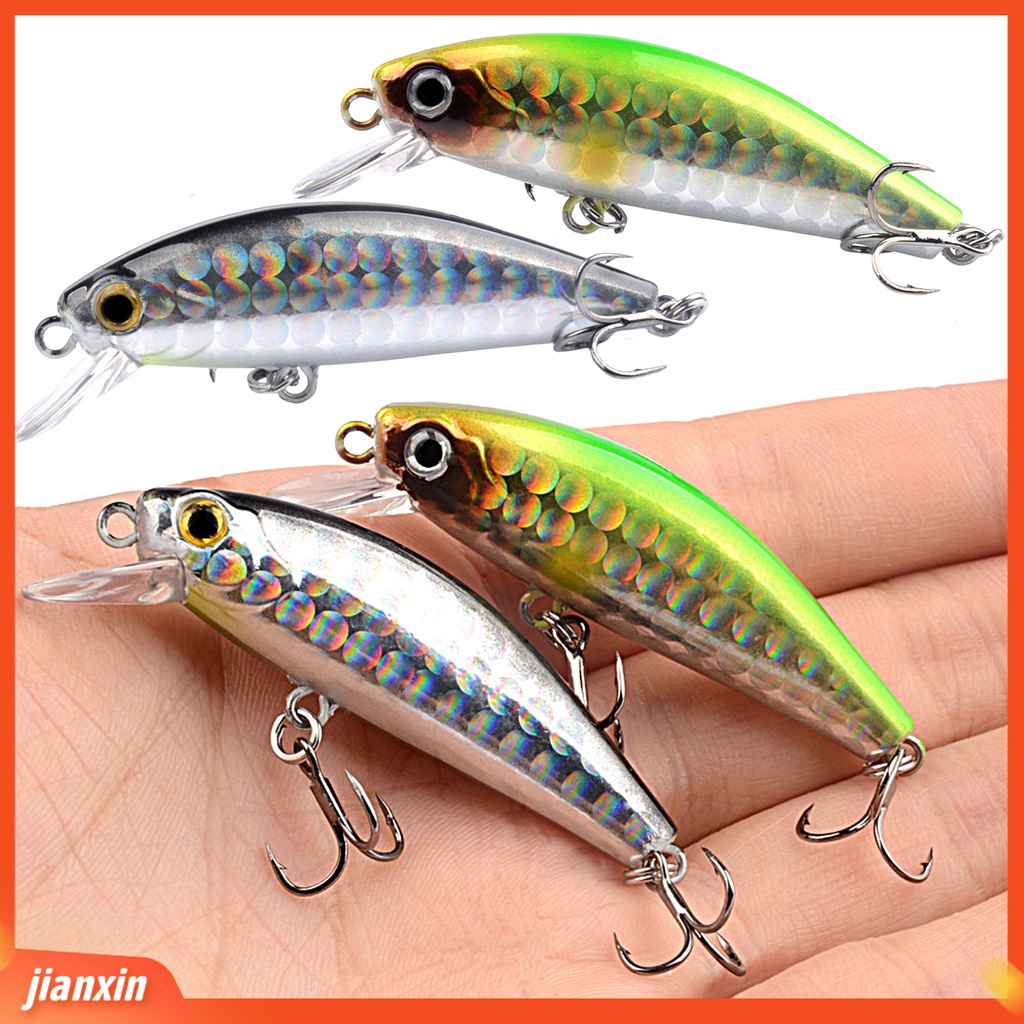 (In Stock) 5.5cm /6.5g Umpan Pancing Simulasi 3D Fisheye Trembling Decoy Kait Tajam Mencegah Lolos Universal Memancing Umpan Umpan Ikan Kecil Bawah Air Umpan Keras Perlengkapan Memancing