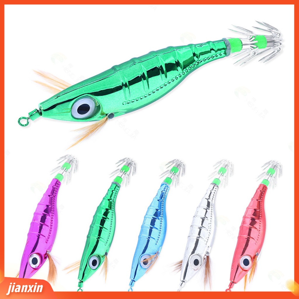 (in Stock) 10 cm Umpan Udang 3D Simulasi Fisheye Simulasi Electroplated Tajam Kait Angling Glow-in-the-dark Gurita Umpan Memancing Luar Ruangan