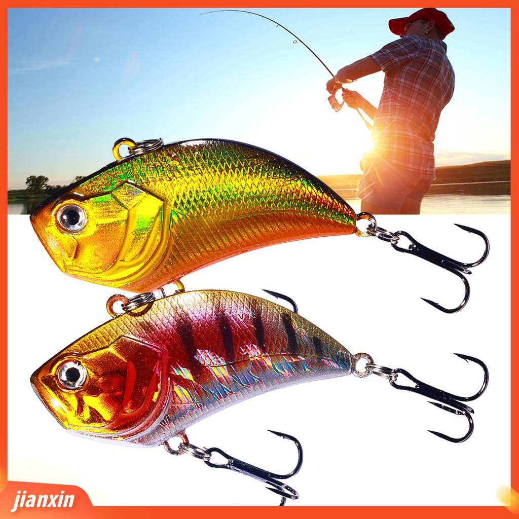 (In Stock) 5.4cm /13g Umpan Pancing Simulasi 3D Fisheye Getaran Spinner Kait Tajam Mencegah Pelarian Bass Laut Profesional Memancing Umpan Buatan Umpan Keras Fishing Tackle