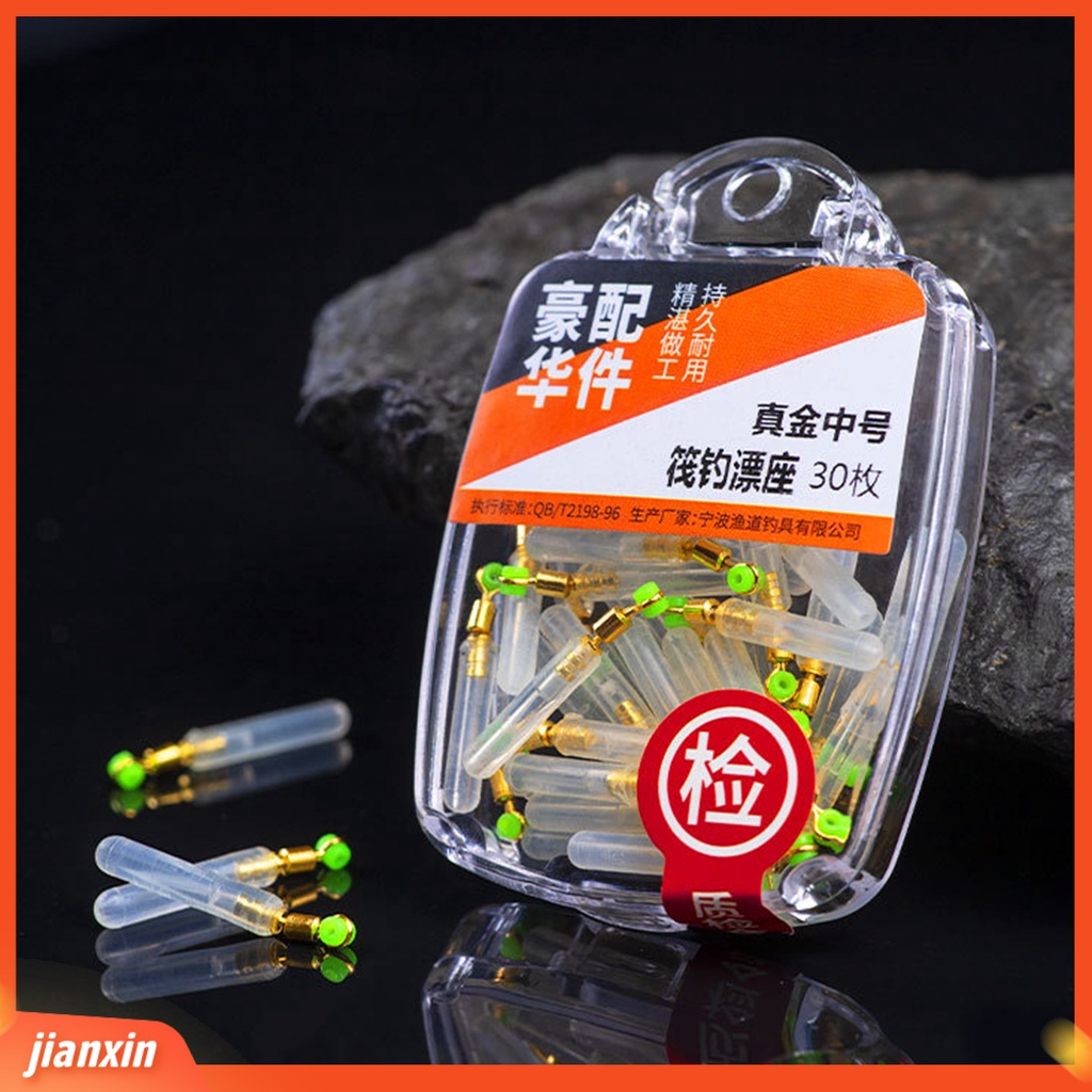 (In Stock) 30Pcs Holder Apung Lembut Rotasi 360derajat Silikon Tahan Aus Istirahat Pelampung Pancing Untuk Memancing