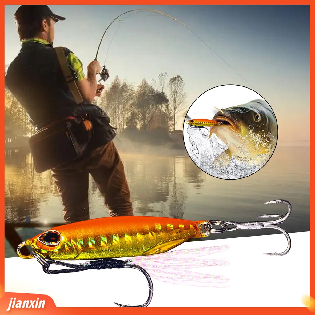 (In Stock) 16g Umpan Umpan Penampilan Realistis Simulasi 3D Fisheye Tajam Kait Warna Terang Mudah Menghilangkan Alat Pancing Perahu Memancing Jig Lure Untuk Outdoor