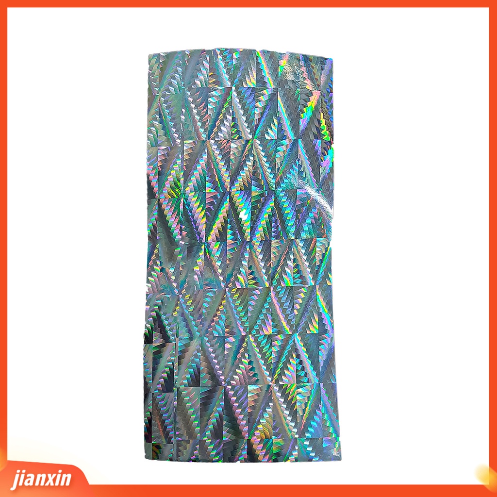 (In Stock) 10Pcs Stiker Umpan Pancing Tahan Air Reflektif Film Perekat Stereoskopik Flash Tape Untuk DIY Kulit Ikan