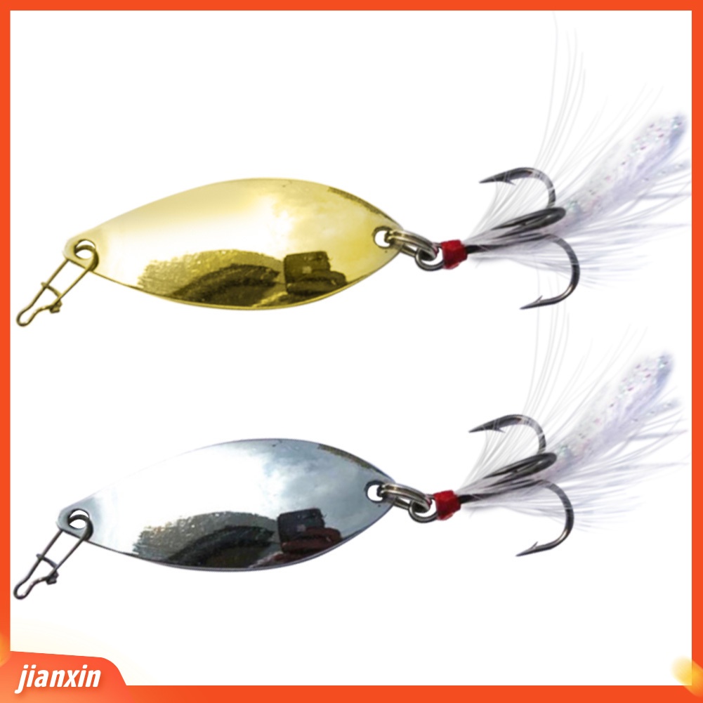 (In Stock) 4.5 cm Logam Mini Memancing Buatan Sendok Umpan Wobbler Ikan Renang Umpan Tackle