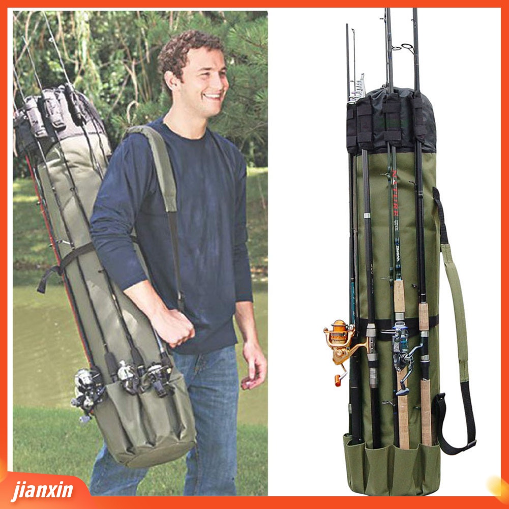 (In Stock) Kantong Tas Penyimpanan Alat Pancing Outdoor Nilon Portabel Multifungsi