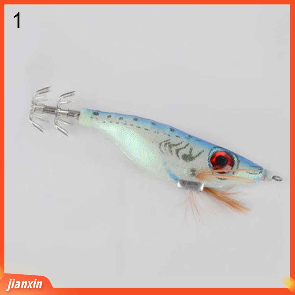(In Stock) Air Asin 3D Udang Memancing Umpan Luminous Udang Flick Umpan Cumi Jig Hook Tackle