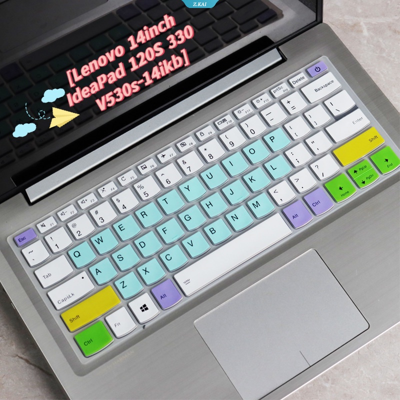 Pelindung Keyboard Laptop Lenovo Lenovo 14inch 120S 330 V530s-14ikb Pelindung Keyboard Silikon Anti Air Dan Debu Dengan Cakupan Penuh [ZK].