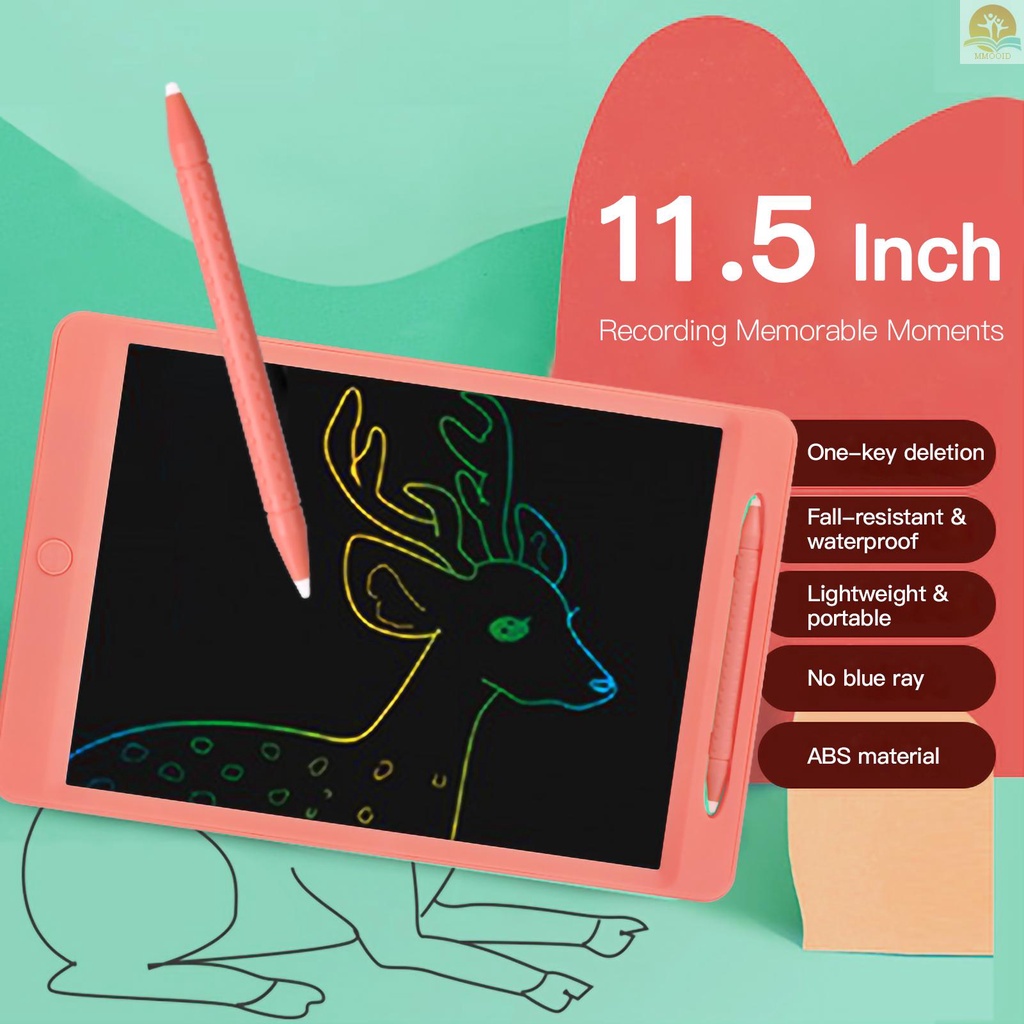 In Stock Rechargeable LCD Writing  11.5 Inch Handwriting Drawing  Colorful Screen with Stylus Lock Button for Toddler Kids Educational Learning Toy Gifts for Boy and Gi