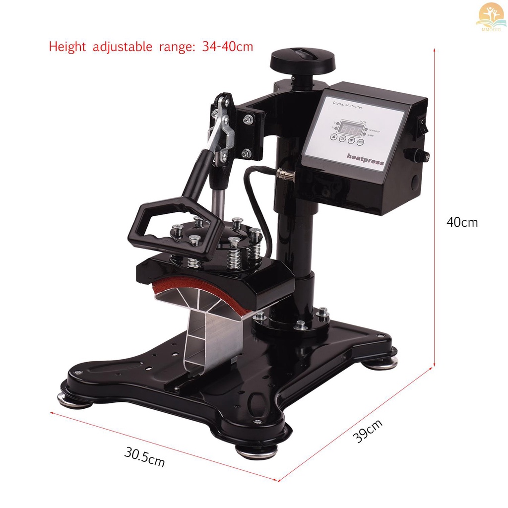 In Stock 5.5x3 Inch Swing Away Combo Digital Hat Cap Heat Press Mesin Transfer Thermal