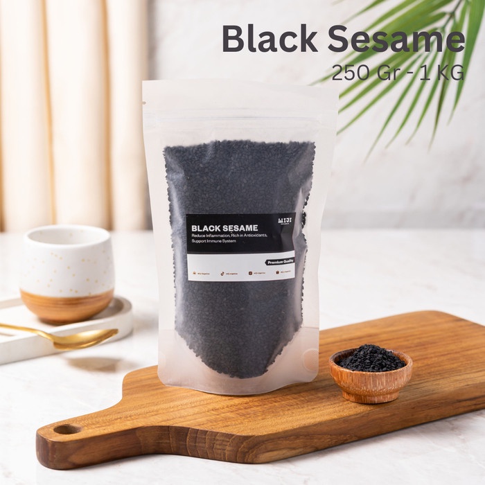 

Wijen Hitam Biji Black Sesame Seed Organik Premium Pure 250 Gr - 1 KG - 250 Gr