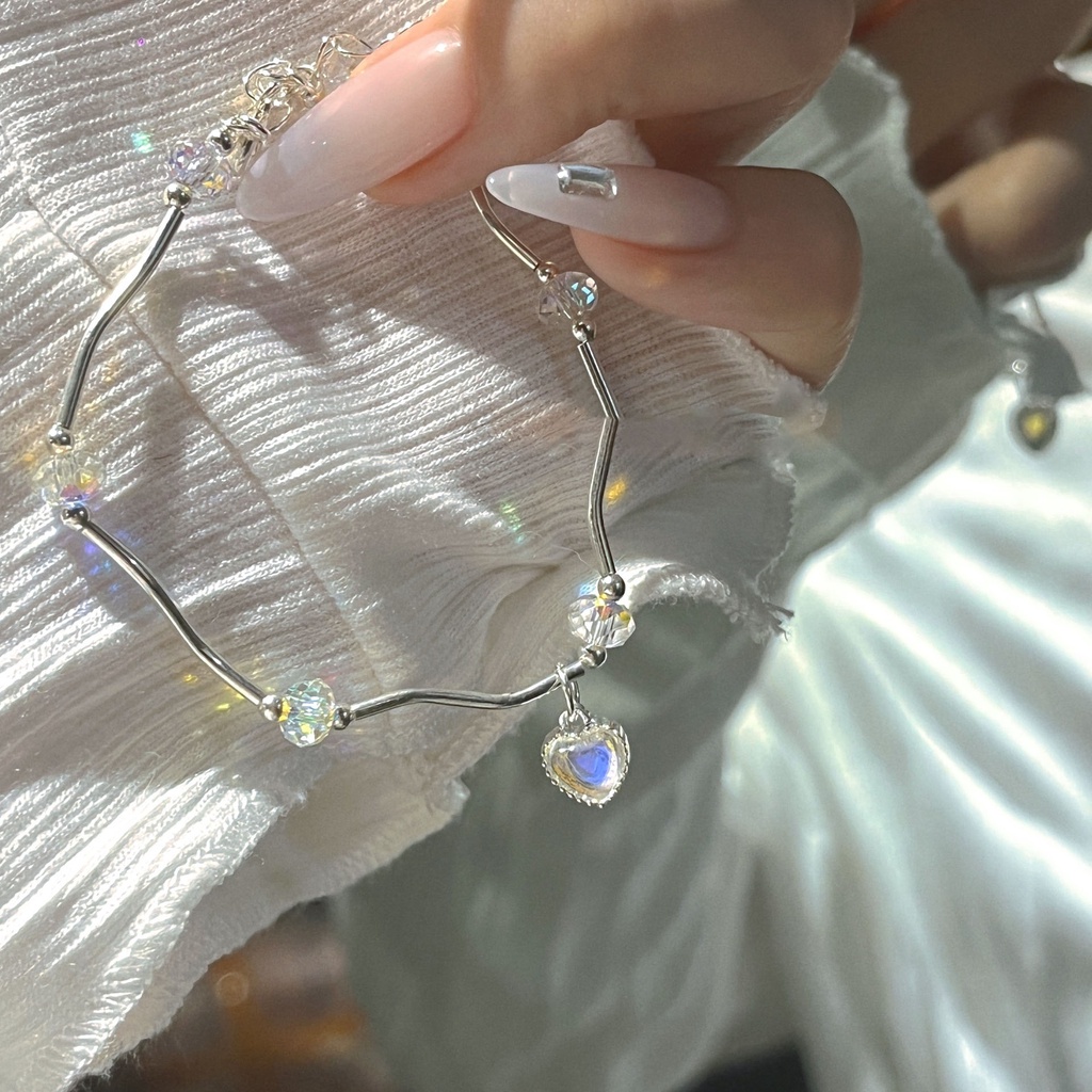 Mutiara Ekor Ikan Gelang Bangle Untuk Wanita Gadis Manik-Manik Aksesoris Ins