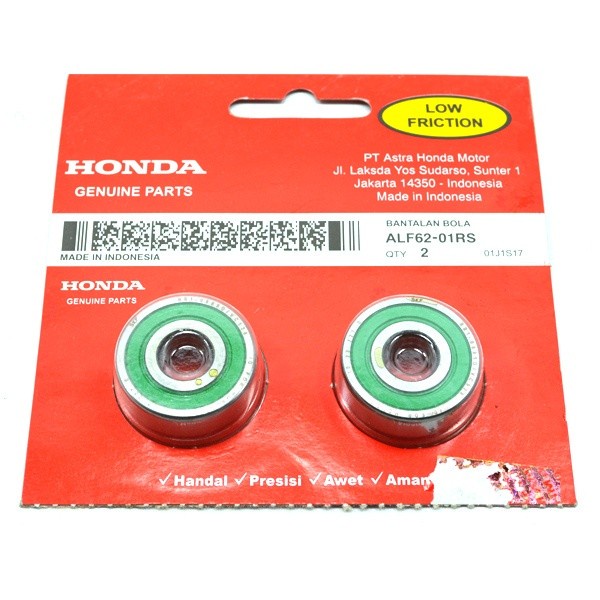 Laher Roda Depan Bearing Ball SET 6201 Honda BeAT Supra Vario Blade Revo Asli Ori Original ALF6201RS