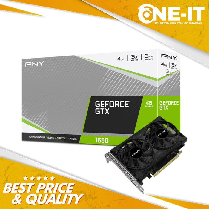 VGA PNY GeForce GTX 1650 4GB GDDR6 4G Dual Fan