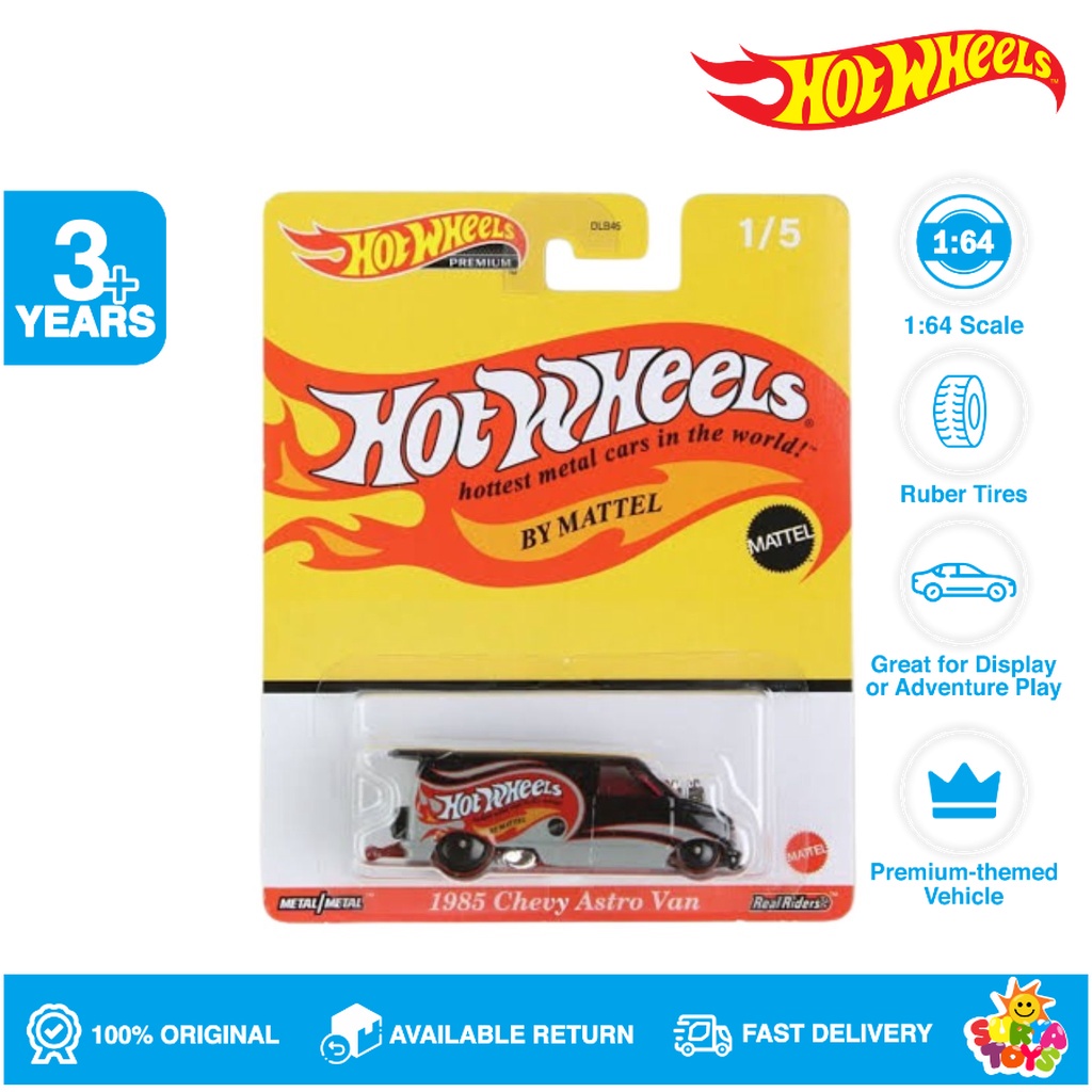 Hotwheels Premium 1985 Chevy Astro Van Hot Wheels