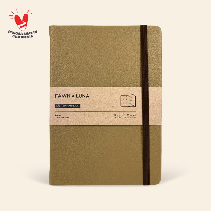 

✨BISA COD✨ -Notebook Large A5 - Smooth Paper 100 gsm - Pebble Collection - Savannah Sand, Plain