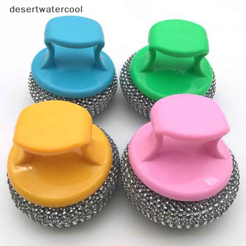 Deid Sikat Kawat Bola Dengan Gagang Sikat Pembersih Panci Gagang Piring Sikat Cuci Martijn