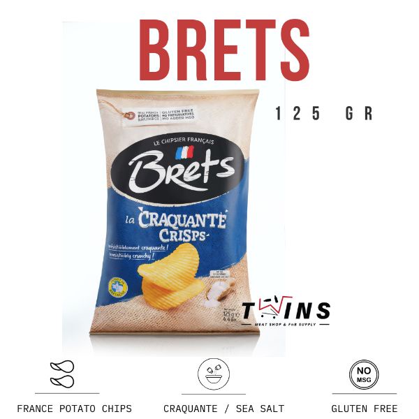 

BRETS (BRET'S) CHIPS GUERANDE SEA SALT 125 GR