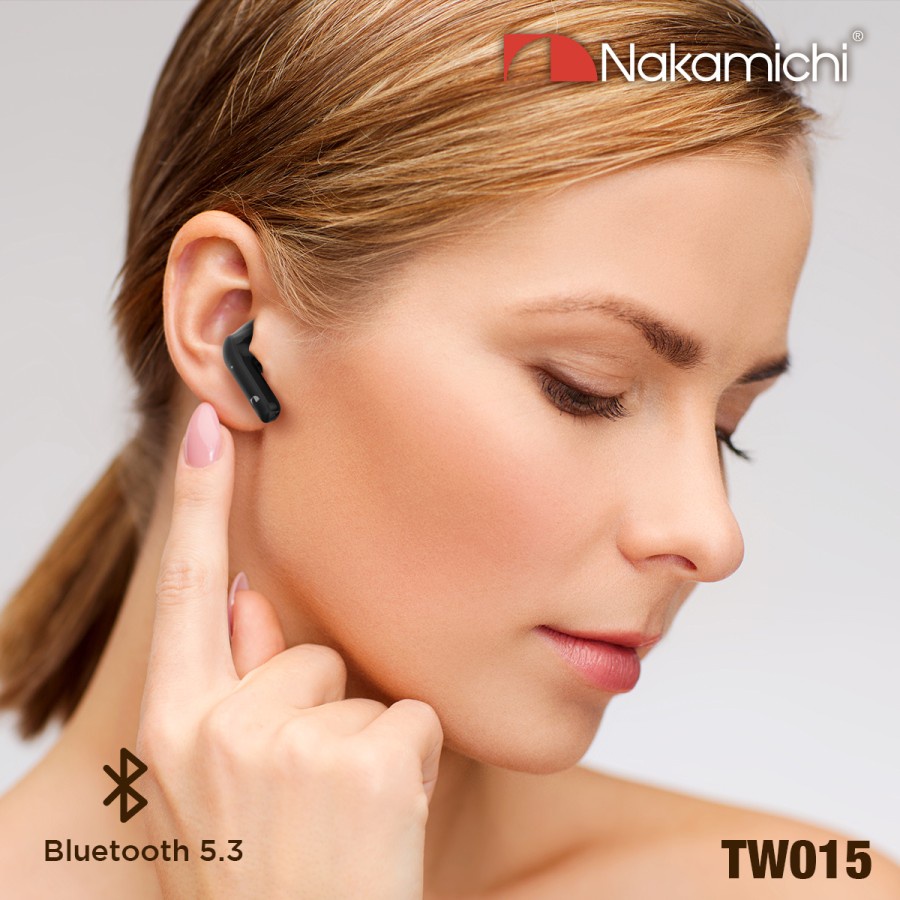 NAKAMICHI TWS Headset Bluetooth Wireless TW015 V5.3 Earphone Earbuds Low Latency for Gaming Android iOS