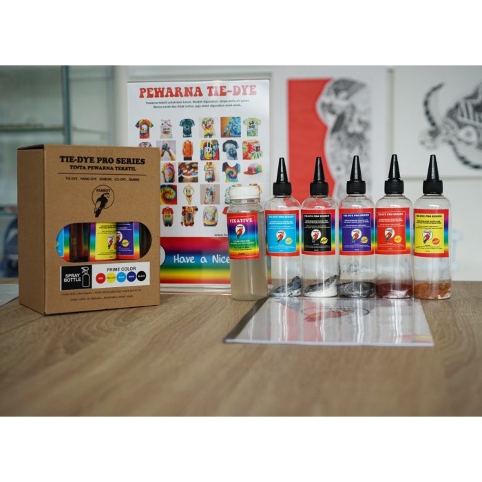 

Pewarna Tie Dye merk Parrot 5 warna /Pewarna Kain tipe Cone