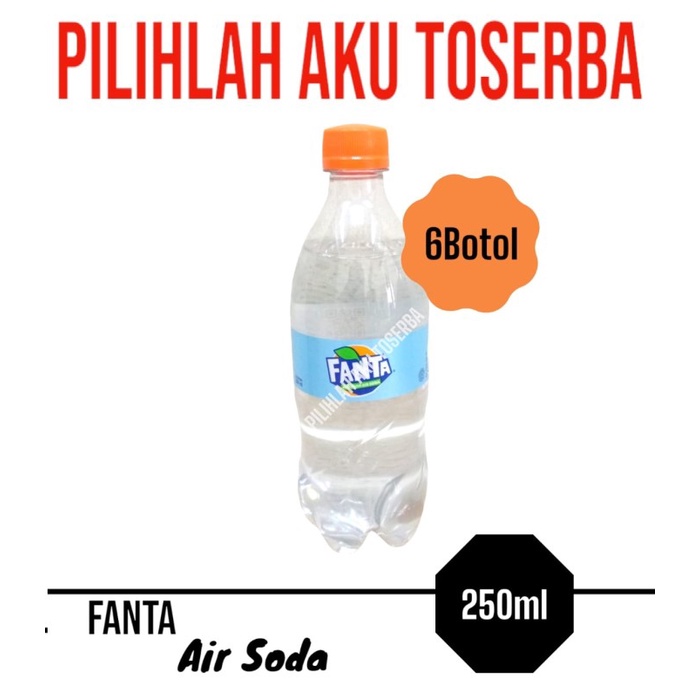 

Fanta Soda Water MINI Botol Pet Imut - ( HARGA 6 BOTOL )