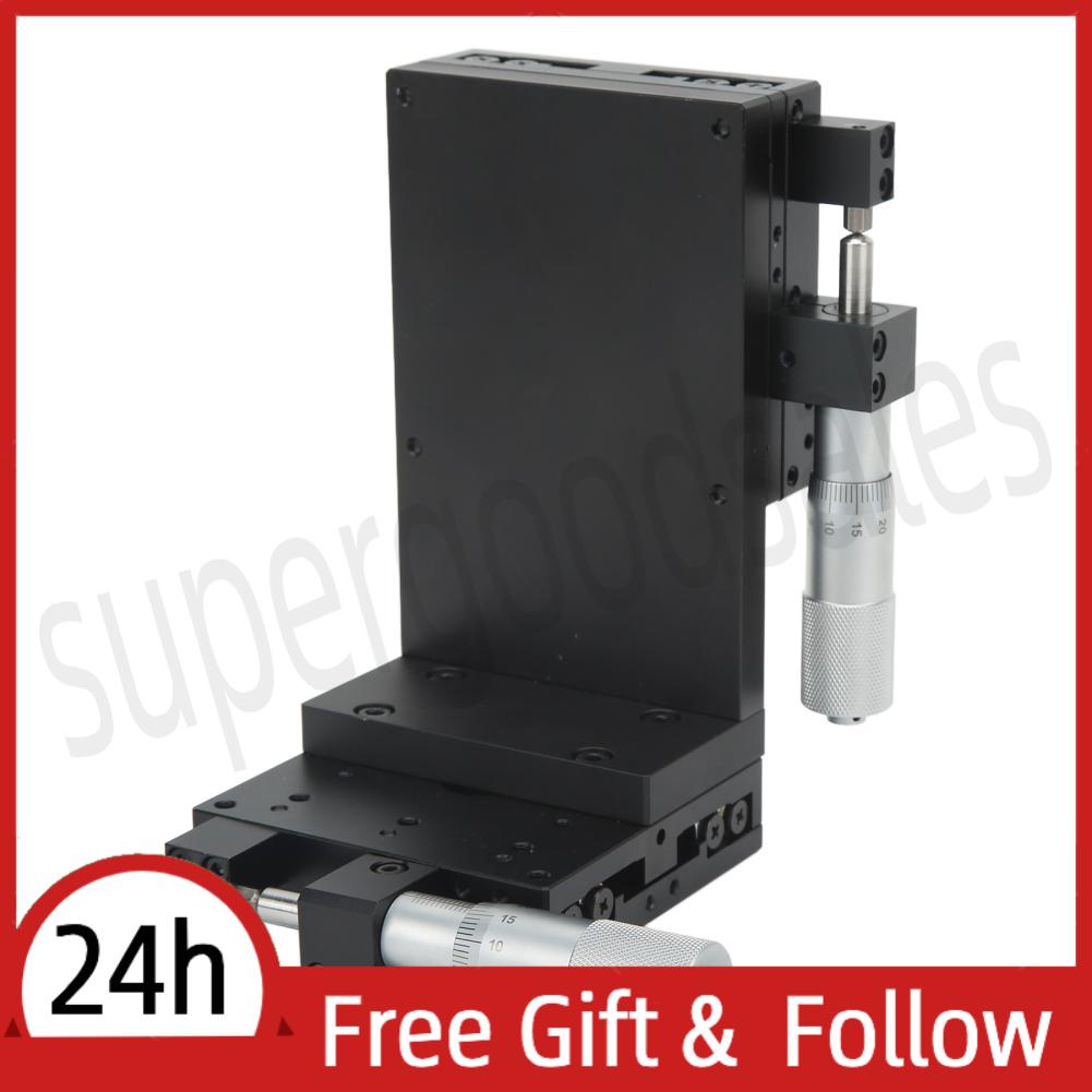 Supergoodsales Slide Table  Anodized Exterior Reliable Manual Linear Stage Aluminum Alloy for Optical Fiber Coupling Mechanical Equipment Positioning
