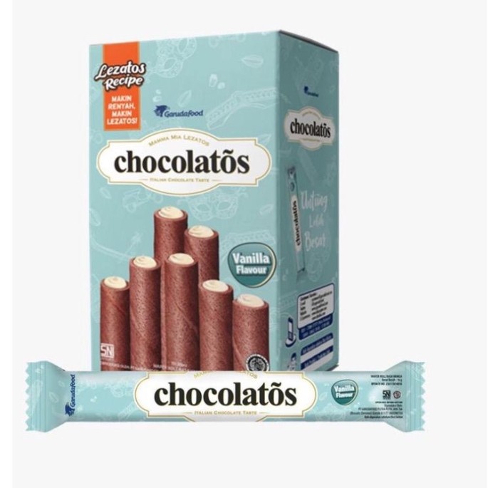 

Gery Chocolatos Wafer Stick Vanilla 12g Isi 24pcs Kemasan Box