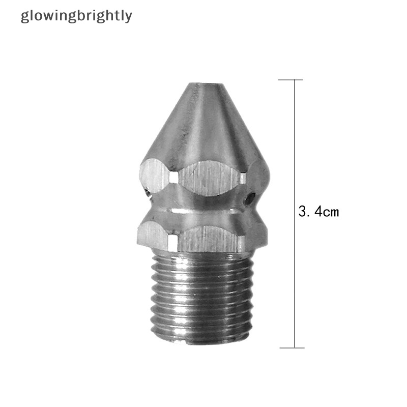 [glowingbrightly] Cleaning Nozzle Pressure Washer Drain Nozzle Pipa Pembersih Saluran Pembuangan Air 4jet TFX