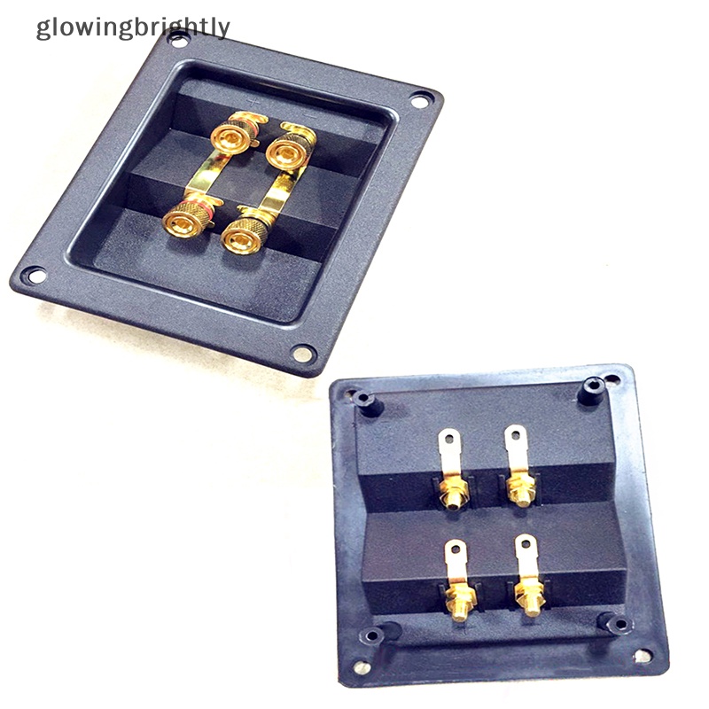 [glowingbrightly] Konektor Cup Terminal 266bagian Express Gold Banana Jacks Recessed Speaker Box TFX