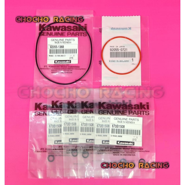 KARET SEAL SIL ORING O RING SET FULL SET HEAD KOP DEKSEL NINJA 150 R RL M C SS RR OLD NEW ORIGINAL