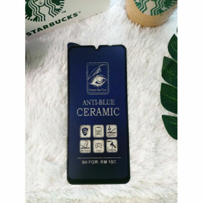 TG/Tempered ceramic matte blue REDMi 10 C/redmi 10c Anti radiasi anti gores redmi 10 C