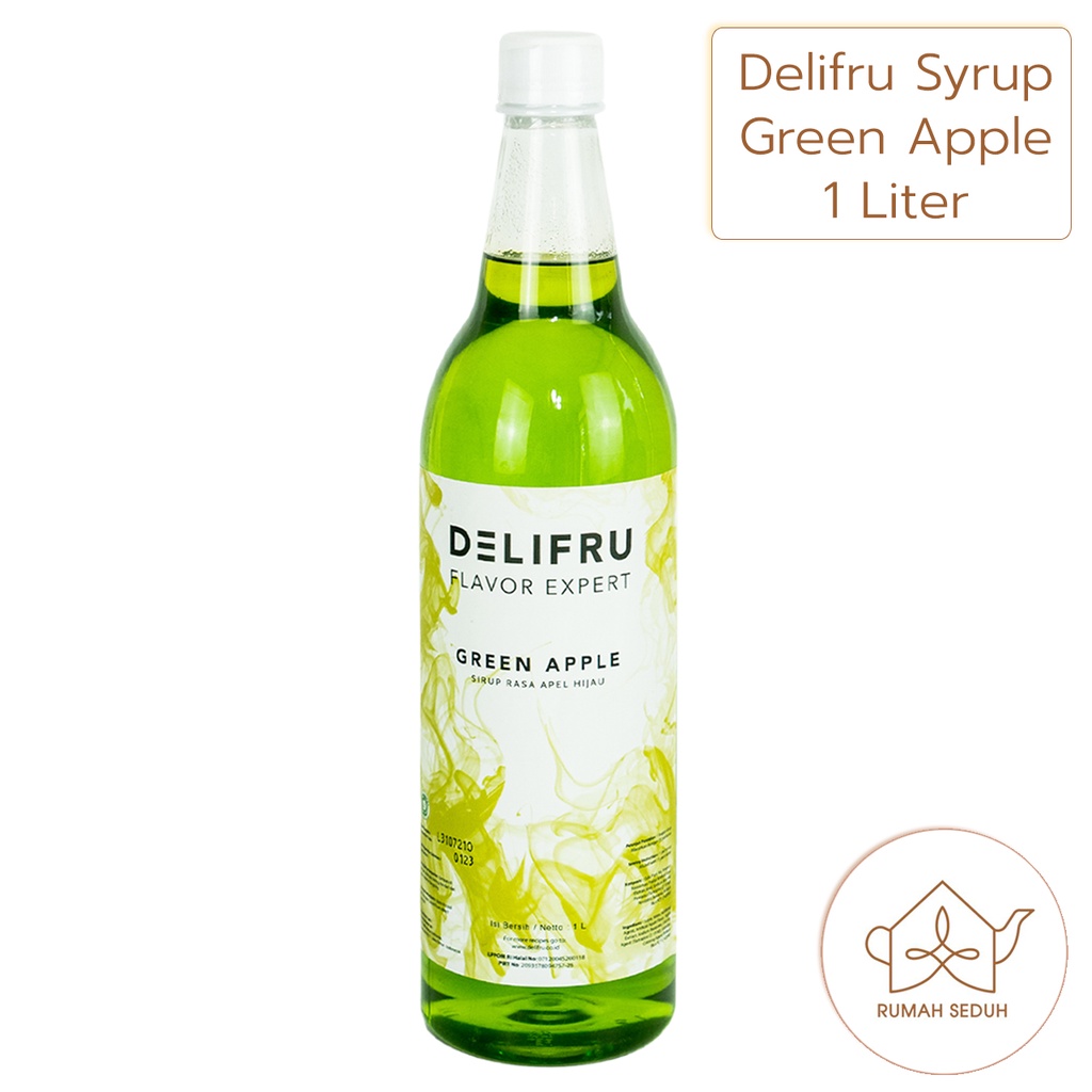 

Delifru 1L Green Apple Syrup - Sirup Buah Apel Hijau