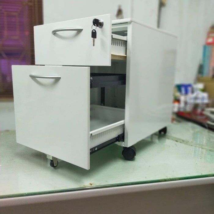 

[DD] Laci Besi 2 Susun Filing Cabinet Drawer Cabinet Nakas Besi Ada Roda