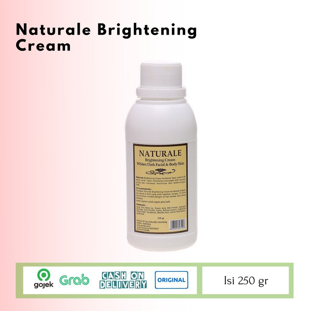 BLEACHING BADAN PEMUTIH BADAN PERMANEN AMPUH NATURALE BLEACHING CREAM 250GR ORIGINAL BPOM PENCERAH K