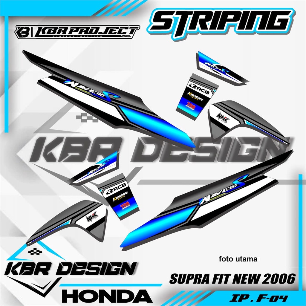 (COD) STICKER STRIPING SUPRA FIT NEW - STICKER STRIPING SUPRA FIT NEW.04 SUPRA FIT NEW / FIT X / FIT