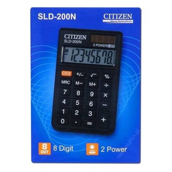 

Kalkulator Saku 8Digit CITIZEN SLD 200N / Pocket Calculator SLD200N