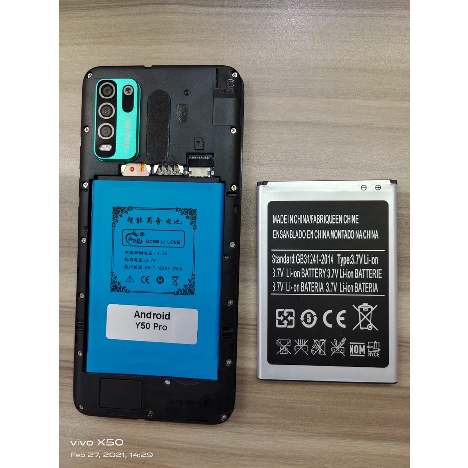 [ 5000 MAH [ 5000mah ] - Baterai MCOM ANDROID Y50 PRO - ORGNAL Baterei Batrei Batrai Batre Battre Ba