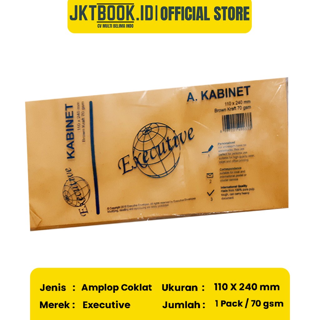 

Amplop Coklat Executive Kabinet