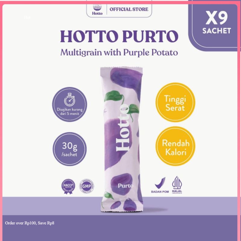 

Hotto Purto Oat 9 Sachet